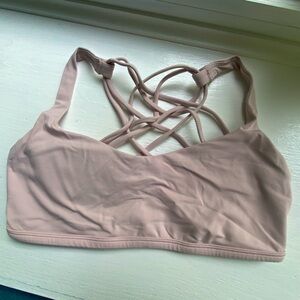 Lululemon Free to Be Wild Bra. Color “Pink Glow.” Luxtreme. Size 10